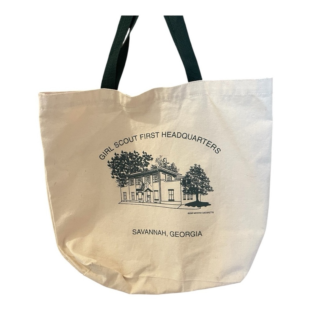 Girl Scout First Headquarters, Canvas Tote Bag, Savannah, Georgia, Travel